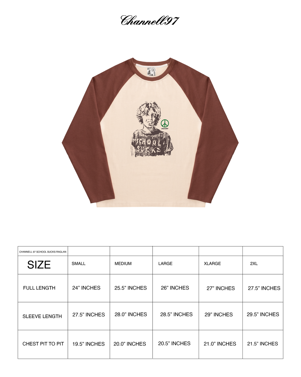 SCHOOL SUCKS RAGLAN LONG SLEEVE